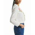thumbnail image 3 of Derek Lam 10 Crosby womens  Bayle Embroidered Tweed Jacket, 10, White, 3 of 5