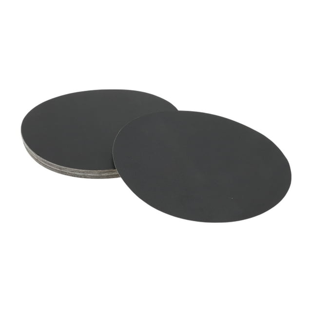 Hojas de lijado de gancho y bucle Unique Bargains 250x250mm negras 360 grano, molienda y pulido eficientes para la fabricación y reparación de automóviles, procesamiento de metales