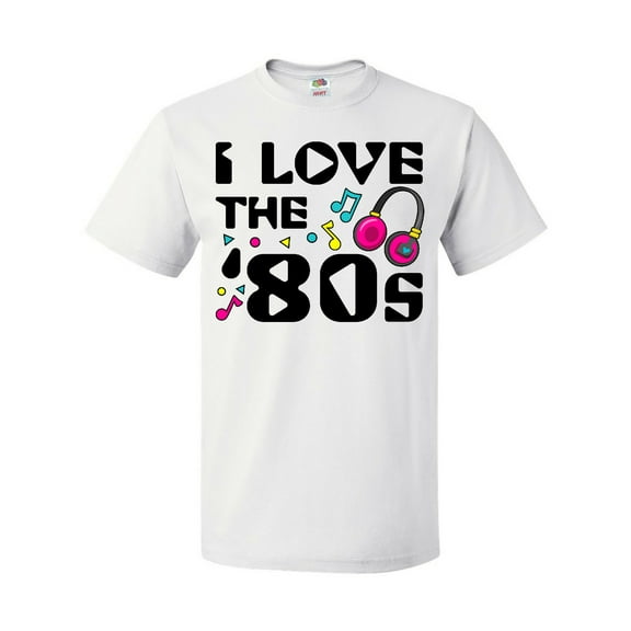 Inktastic I Love the '80s-musical Notes T-Shirt