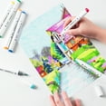 thumbnail image 2 of Coffret de 48 Marqueurs Permanents à Double Pointe de Couleurs avec Boîte de Rangement, Idéal comme Cadeau., 2 of 8