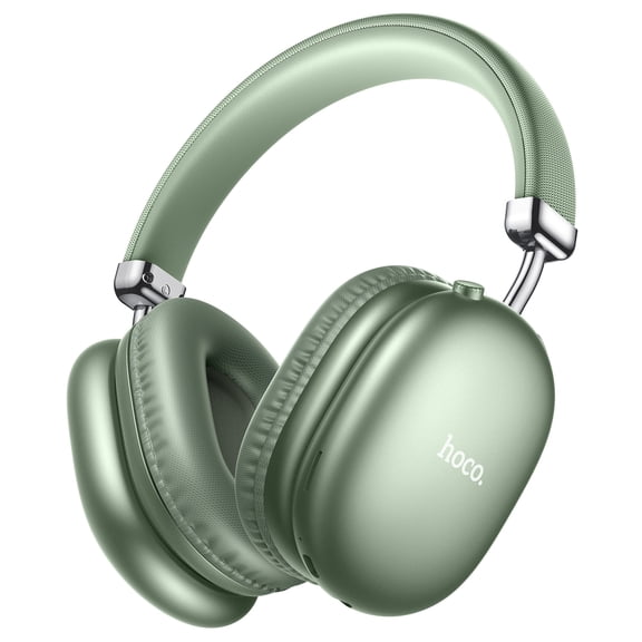 HOCO Over-Ear Bluetooth Headphones Hybrid Active Noise Cancellation Wireless Headset 90H Long Battery Life(Green)