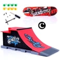 thumbnail image 1 of Tech Finger Skateboard Kit Finger Bike BMX Mini Two Wheel Scooter Board Skate Fingers Sport Training Props Ramps Skate Park Toys, 1 of 6