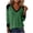 #2_Army Green, variant on Women's Color Block V-Neck Long Sleeve Blouse - Loose Fit Lightweight Fall Layering Tunic Top, Soft Stretch Wrinkle-Resistant Casual Blouse