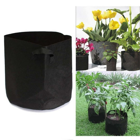 Fabric Aeration Grow Bag for Roots Enhanced Round Container Ideal Patio Garden Pots