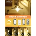 thumbnail image 3 of 6W LED Edison Bulb 700LM 3200K Soft White Dimmable E26 Vintage Light Bulbs Pack of 3, 3 of 7