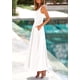 thumbnail image 4 of Vestido PRETTYGARDEN casual de verano sin mangas maxi blanco XXL, 4 of 9