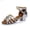 Silver, variant on Girls Flat Sole Braided Strap Latin Tango Dance Shoes For Practice Performance And Casual Summer Wear Lightweight Flexible Comfortable Design Toddler Girls Sandals Size 11