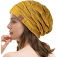 thumbnail image 2 of REDESS Beanie Hat for Men and Women Winter Warm Hats Knit Slouchy Thick Skull Cap-Yellow, 2 of 5