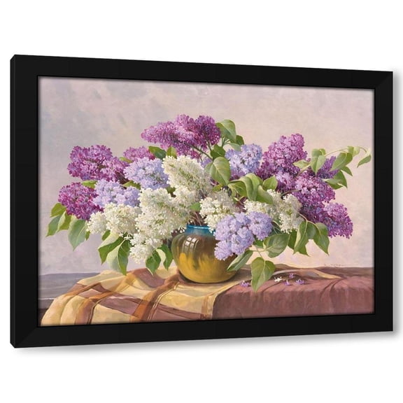 E. Krueger 14x12 Black Modern Wood Framed Wall Art Titled - LILAC