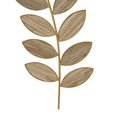 thumbnail image 4 of DecMode Brown Metal Leaf Wall Decor (2 Count), 4 of 7