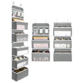thumbnail image 2 of Over Door Organizer, Delamu 1 Split into 2 Hanging Storage Organization for Bathroom, 5-tier Door Organizer Hanging, 2 of 8
