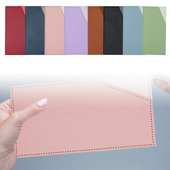 PU Leather Cash Envelopes Set - Reusable Budgeting Wallet for Money, Cards & Receipts - Credit Card Holder & Money Clip Organizer for Women & Men (8-Pack)