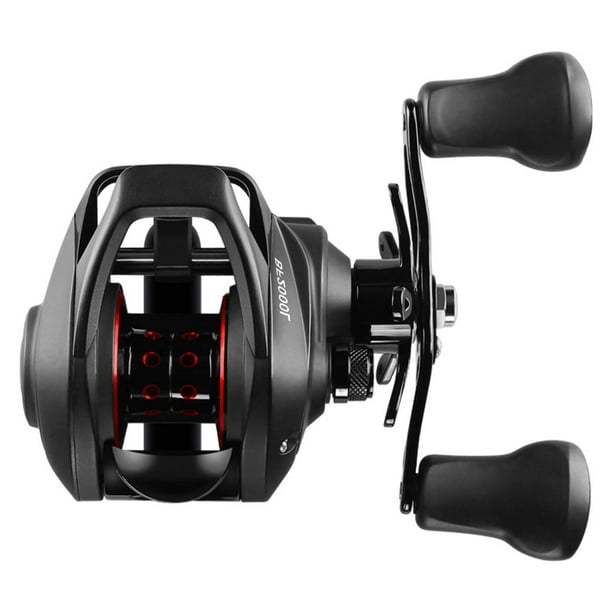 7.2:1 Gear Ratio High-Speed caster Fishing Reel casting Reel 12+1BB Up  Right Shallow Spool 