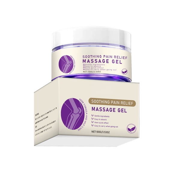 Alvantor Soothing Pain Relief Massage Gel with Mugwort & Ginger for Adult Joint Relief, 3.53 oz