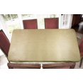 thumbnail image 6 of Covers For The Home Deluxe Elastic Edged Flannel Backed Vinyl Fitted Table Cover - Basketweave (Beige) Pattern - Oblong/Oval - Fits Tables up to 48"W x 68"L, 6 of 7