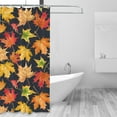 thumbnail image 2 of Shower Curtain, Colorful Maple Leaves A Waterproof Shower Curtain for Bathroom, Washable Bathroom Shower Curtain Set with Hooks Long Shower Curtain 60x72in Home Decor, 2 of 8