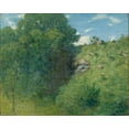 thumbnail image 2 of Weir, J Alden 32x26 White Modern Wood Framed Museum Art Print Titled - Ravine near Branchville, 2 of 4