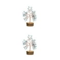 thumbnail image 1 of Wosthever Árbol de cristal hecho a mano - Hermosa decoración del hogar para todas las ocasiones Árbol artificial de cristal natural azul claro azul claro 2Conjunto, 1 of 6