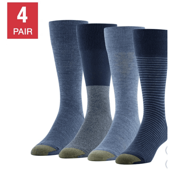 Gold Toe® Men's Dress Sock, 4-pair Fits shoe size 6 - 12.5 Gold Toe® Men's Dress Sock, 4-pair