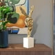 thumbnail image 1 of Figura de arte abstracto, adorno artesanal de resina, estatua de arte de hombre , figura coleccionable para dormitorio, estudio, habitación, Oro, 1 of 8