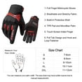 thumbnail image 3 of INBIKE Breathable Mesh Motorcycle Gloves Touchscreen with TPR Palm Pad Hard Knuckles Red Small, 3 of 7