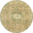 thumbnail image 1 of Ahgly Company Indoor Round Abstract Yellow Abstract Area Rugs, 3' Round, 1 of 6
