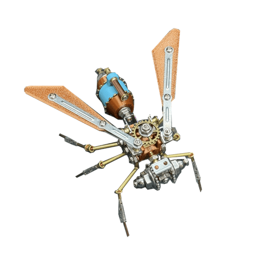 Shieldwing Guardian B Steampunk Insect 3D Metal Puzzle 122PCS Mechanical Wing Model Brain Teaser Desktop Art for Teens and Adults