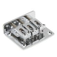 thumbnail image 2 of kusrkot 4x50mm 3 String Electric Bass Ukulele Bass Bridge Replacement Accessories, 2 of 7