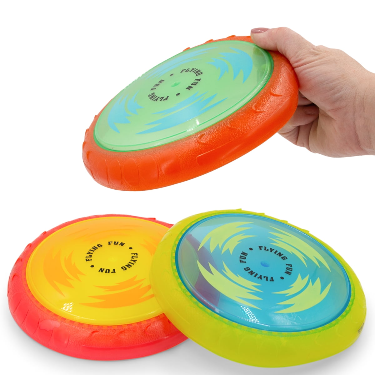 Classic Frisbee Disks Outdoor Sports Soft Flexible Rubber Durable Training Gears 