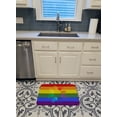 thumbnail image 3 of Gay Pride Love Hands Machine Washable Memory Foam Mat, 3 of 4