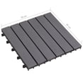 thumbnail image 2 of vidaXL Decking Tiles 20 pcs Gray Wash 11.8"x11.8" Solid Acacia Wood, 2 of 7