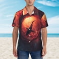thumbnail image 2 of Fotbe Shark Underwater Vortex Camisa Hawaiana para Hombre Unisex – Camisa Casual de Verano con Botones de Manga Corta de Algodón y Lino,Medium, 2 of 7