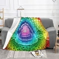 thumbnail image 3 of Color Logo Tool Band Thick Blanket Cozy Soft Fuzzy Anti-pilling Flannel Throw Blanket Warm Sofa Bed Blanket 40"x30" For Adult Teen Kids, 3 of 7