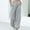 Gray, variant on PATLOLLAV Womens Ladys Casual High Waist Loose Pants Comfy Stretch Solid Sweatpants Pants