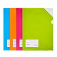 thumbnail image 5 of Sturdy Plastic Folder Fact Pp Set of format Made of Translucent Pp with Name Tag and Inside Pocket, 5 of 5