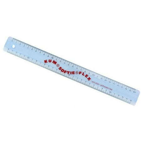 Kum 225.10.19 30cm Softie Flex Extremely Flexible Ruler with Double Scale