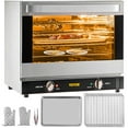 thumbnail image 2 of 60 Quart Commercial Convection Oven - Half Size Countertop Conventional Baking Oven with 4 Shelves,1800W Electric Toaster with Glass Viewing Door, Includes Baking Trays Wire Racks & Oven Gloves,120V, 2 of 7