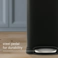 thumbnail image 4 of happimess Betty Retro Mini 3.2-Gallon Step-Open Trash Can, Charcoal Black, HPM1012B, 4 of 10