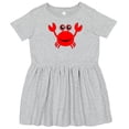 thumbnail image 3 of Inktastic Cute Red Crab Girls Toddler Dress, 3 of 5