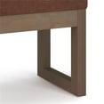 thumbnail image 4 of Pemberly Row 26" Faux Leather Ottoman Bench in Distressed Saddle, 4 of 6