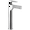 Chrome, variant on Delta 774-Dst Zura Single Hole Vessel Bathroom Faucet - Nickel