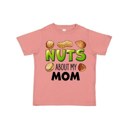 

Inktastic Nuts About My Mom Peanut Almond Pistachio Gift Toddler Boy or Toddler Girl T-Shirt