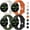 Black+Green+Orange+Starlight, variant on Bands for Google Pixel Watch 3 41mm Band/Google Pixel Watch 2/1 Band Women Men, 4 PACK Soft Silicone Waterproof Sport Straps Replacement Wristbands