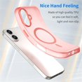thumbnail image 3 of For iPhone 17 Case (Compatible with MagSafe) Slim Frosted Translucent Shockproof with Anti-Fingerprint Phone Case,Orange,For iPhone 17, 3 of 8