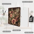 thumbnail image 6 of Roses Leopard Print Floral Wall Clock Silent Non-Ticking For Home Office Decor, Decorative Clock Art, 6 of 7