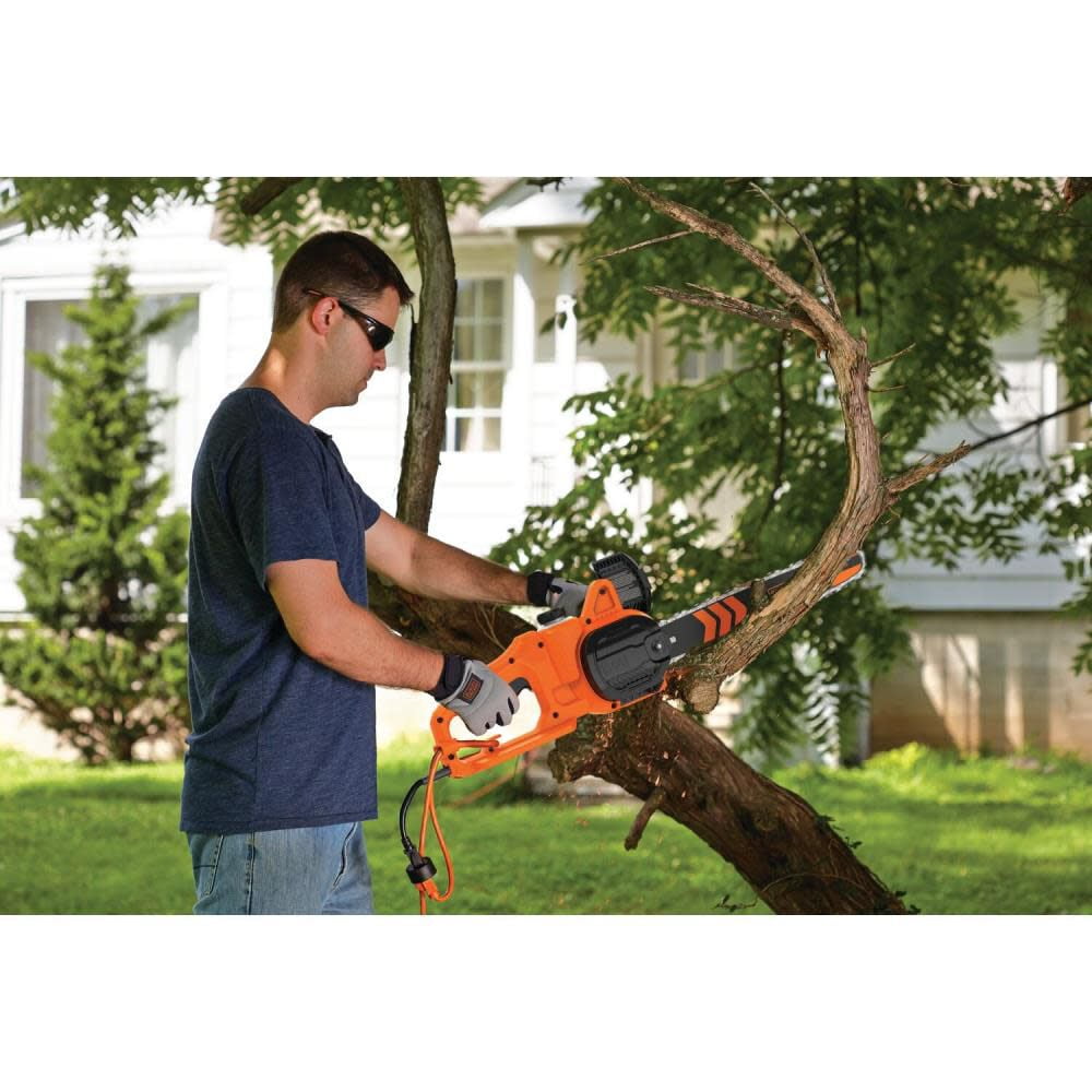 Black & Decker BECS600 8 Amp 14 in. Electric Corded Chainsaw
