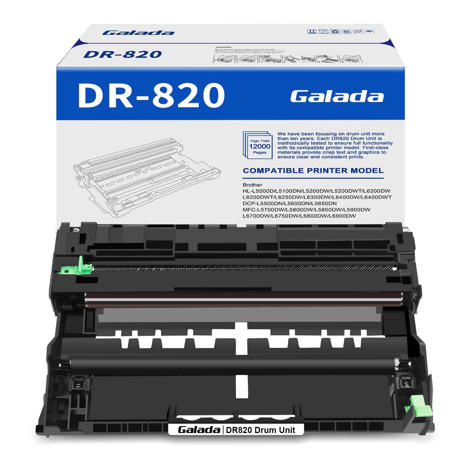 Galada Compatible Drum Unit Replacement for Brother DR820 DR820 for