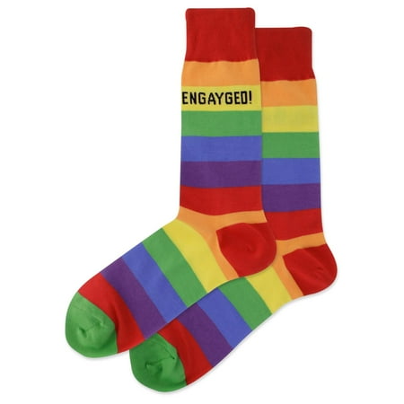 Hot Sox Mens Engayged Crew Socks