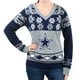 thumbnail image 2 of Jersey FOCO Dallas Cowboys para mujer con logo grande y cuello en V - S, 2 of 5