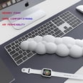 thumbnail image 4 of LAICAIW Cloud Shape Gel Memory Foam Set Keyboard Wrist Rest Pad, Mouse Wrist Cushion Support for Office, Computer, Laptop, Mac, Comfortable, Light Weight for Easy Typing Pain Relief (Red Large), 4 of 7